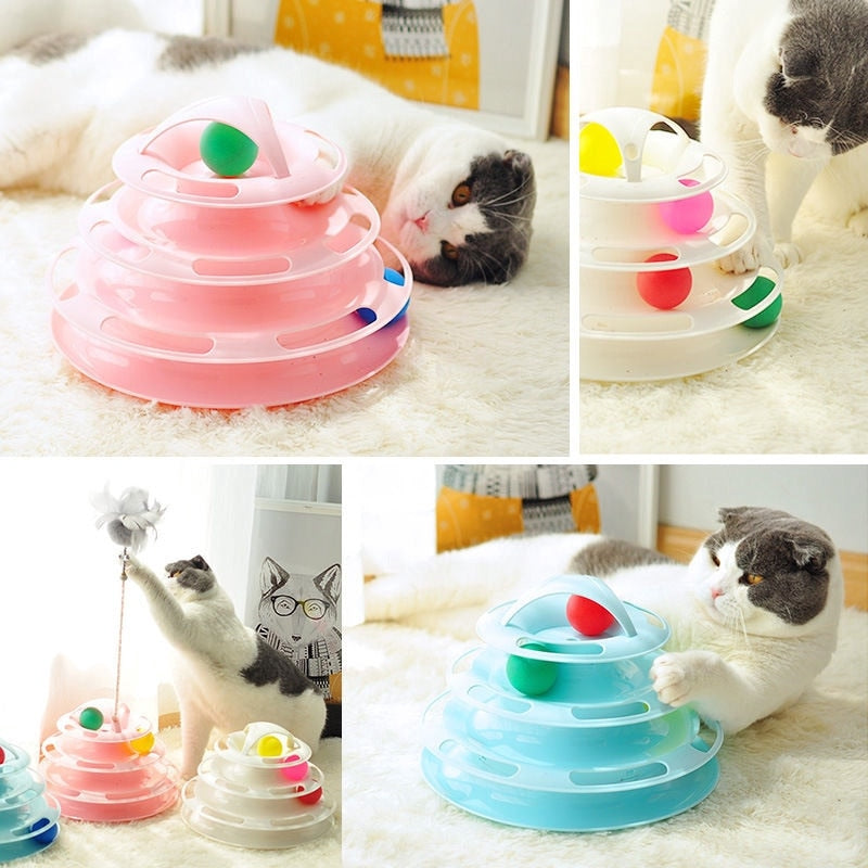4-Layer Turntable Pet Cat Toy